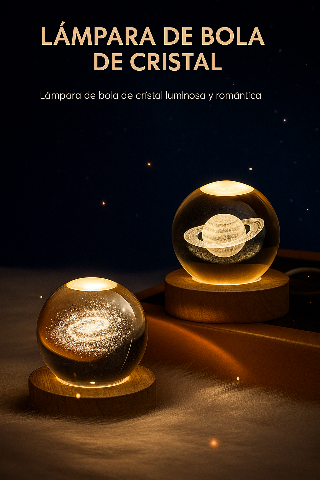 Lámpara de bola de cristal