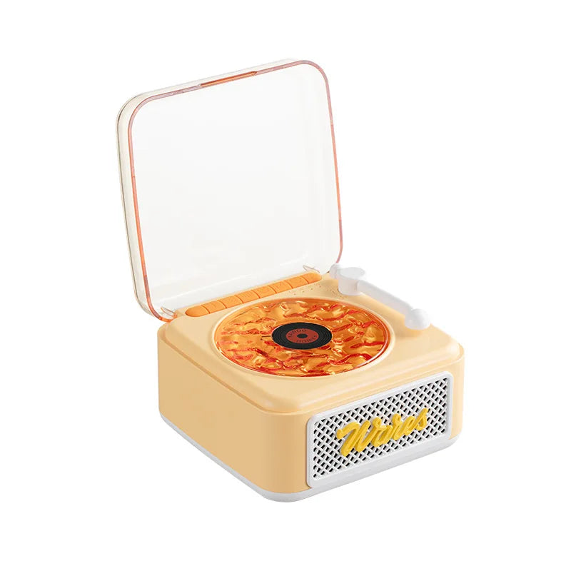 Altavoz Bluetooth retro KW05 Tinghai, mini subwoofer de luz ambiental estéreo inalámbrico
