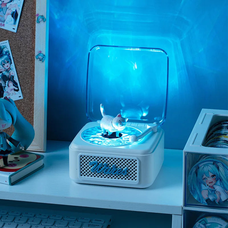 Altavoz Bluetooth retro KW05 Tinghai, mini subwoofer de luz ambiental estéreo inalámbrico