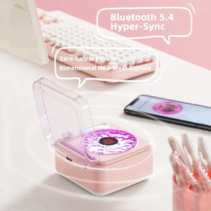 Altavoz Bluetooth retro KW05 Tinghai, mini subwoofer de luz ambiental estéreo inalámbrico