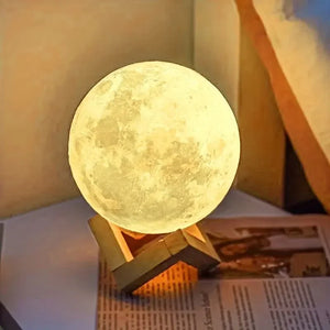 luz de luna, moonflight. Lámpara, librero.