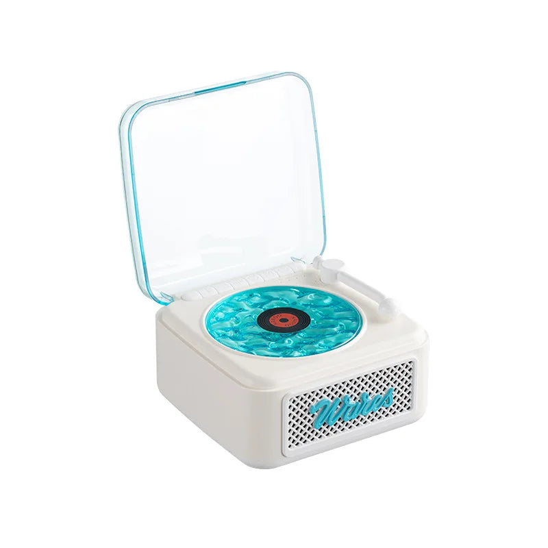Altavoz Bluetooth retro KW05 Tinghai, mini subwoofer de luz ambiental estéreo inalámbrico