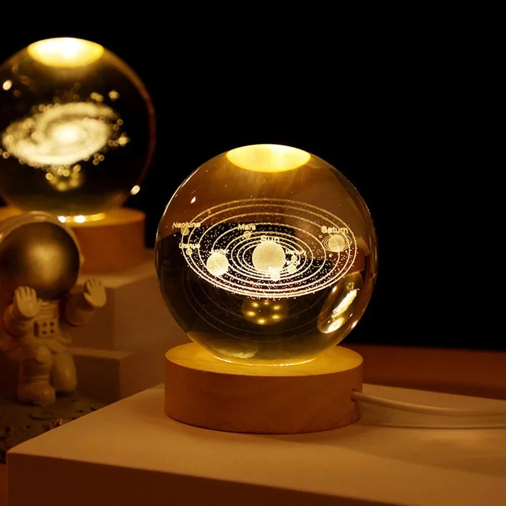 Lámpara de bola de cristal